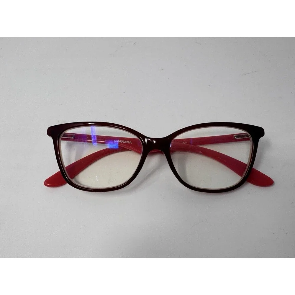 Carrera CA6618 Eyeglass Frames Only 140 Black Red Burgundy ORB